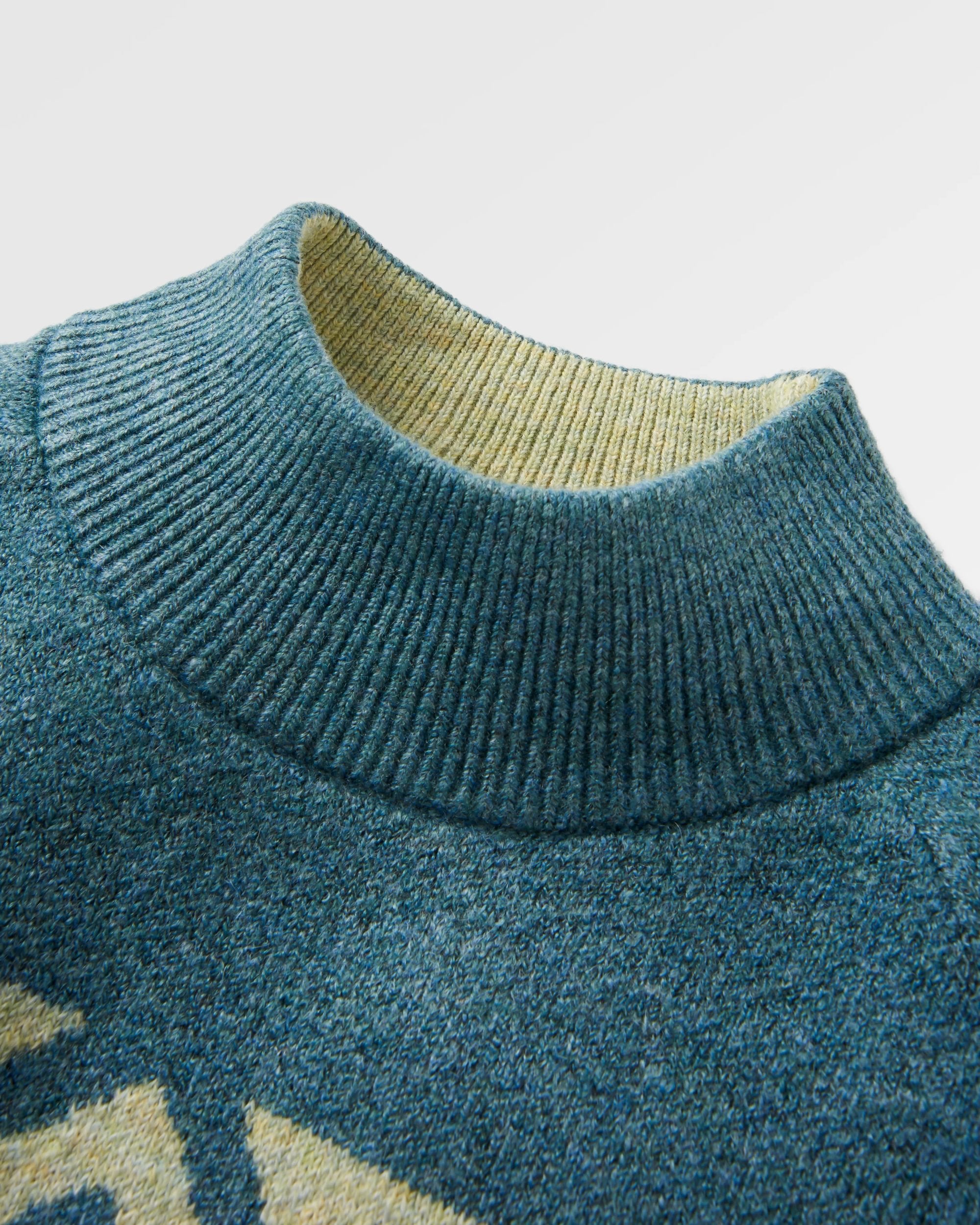 Nettle Recycled Knitted Jumper - Arctic - Flatlay
