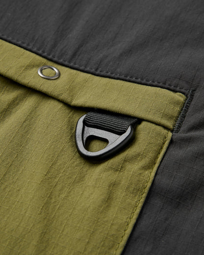 Patrol Ripstop Utility Shirt - Faded Black/Khaki - Flatlay