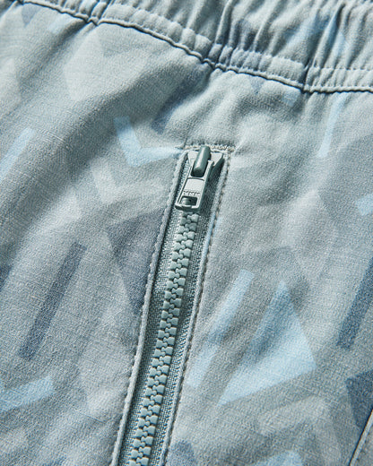 Way Out All Purpose Short - Pistachio Ore Pattern - Flatlay