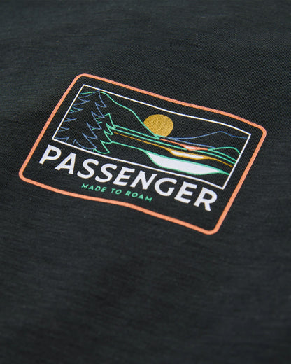 Roamer Women's Recycled Active T-Shirt - Black - Flatlay