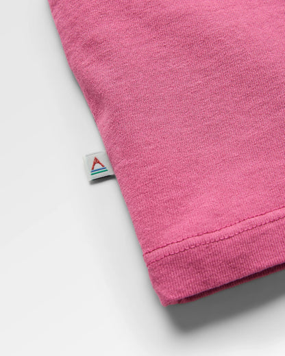 Outlook Recycled Cotton T-Shirt - Mauve Haze - Flatlay