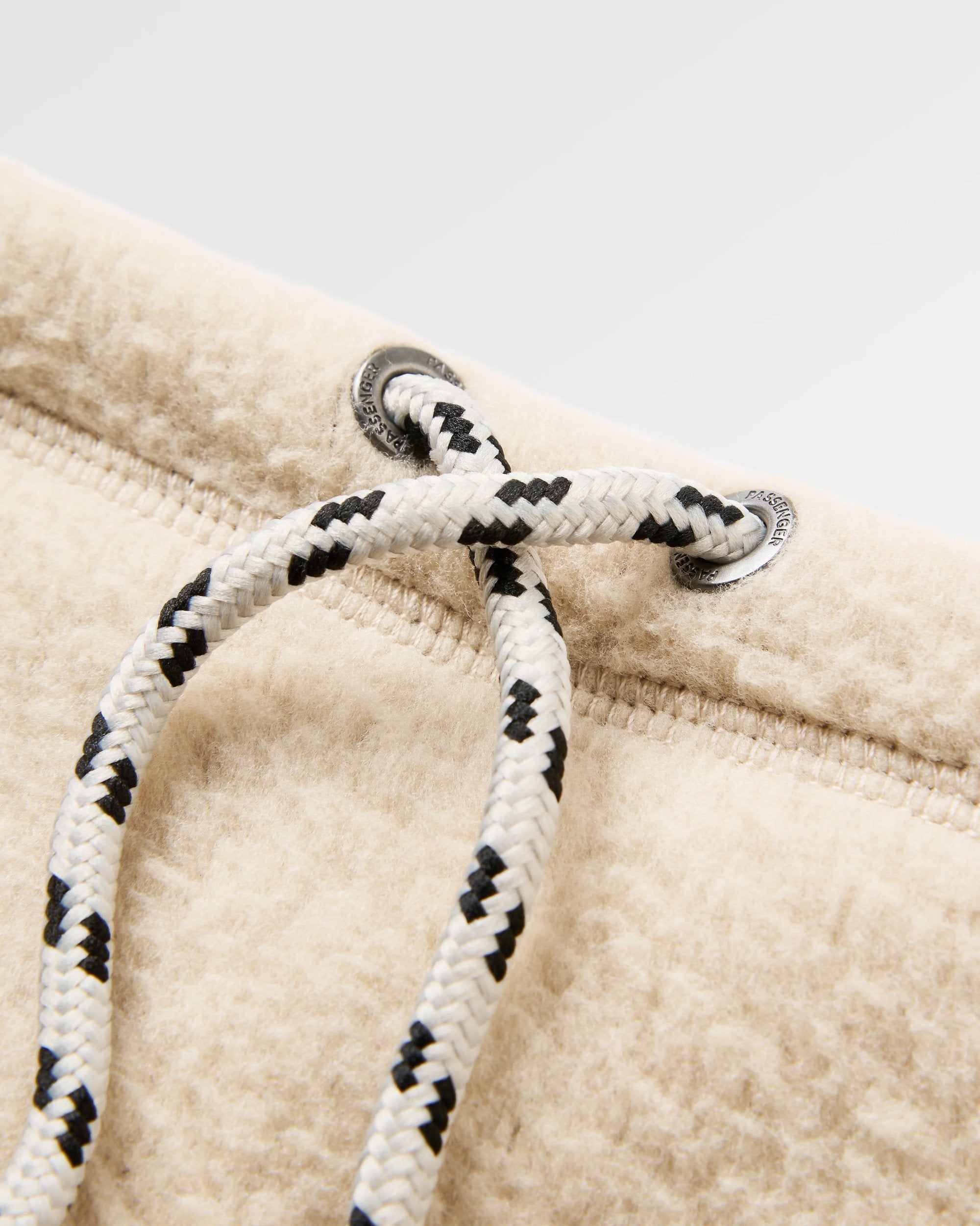 Mulled Sherpa Fleece Snood - Oatmeal - Flatlay