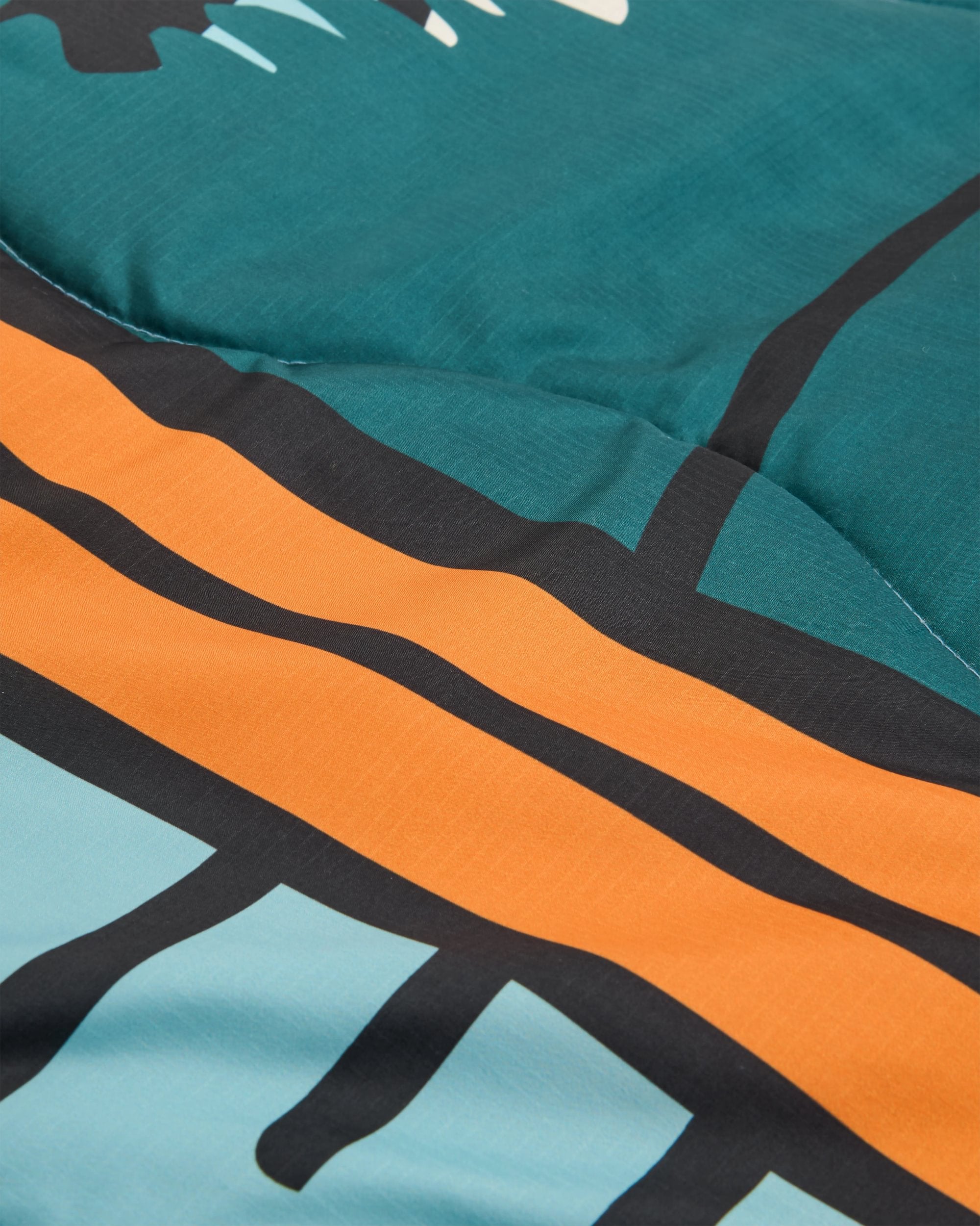 Cabin Recycled Sherpa Blanket - Reflect - Flatlay