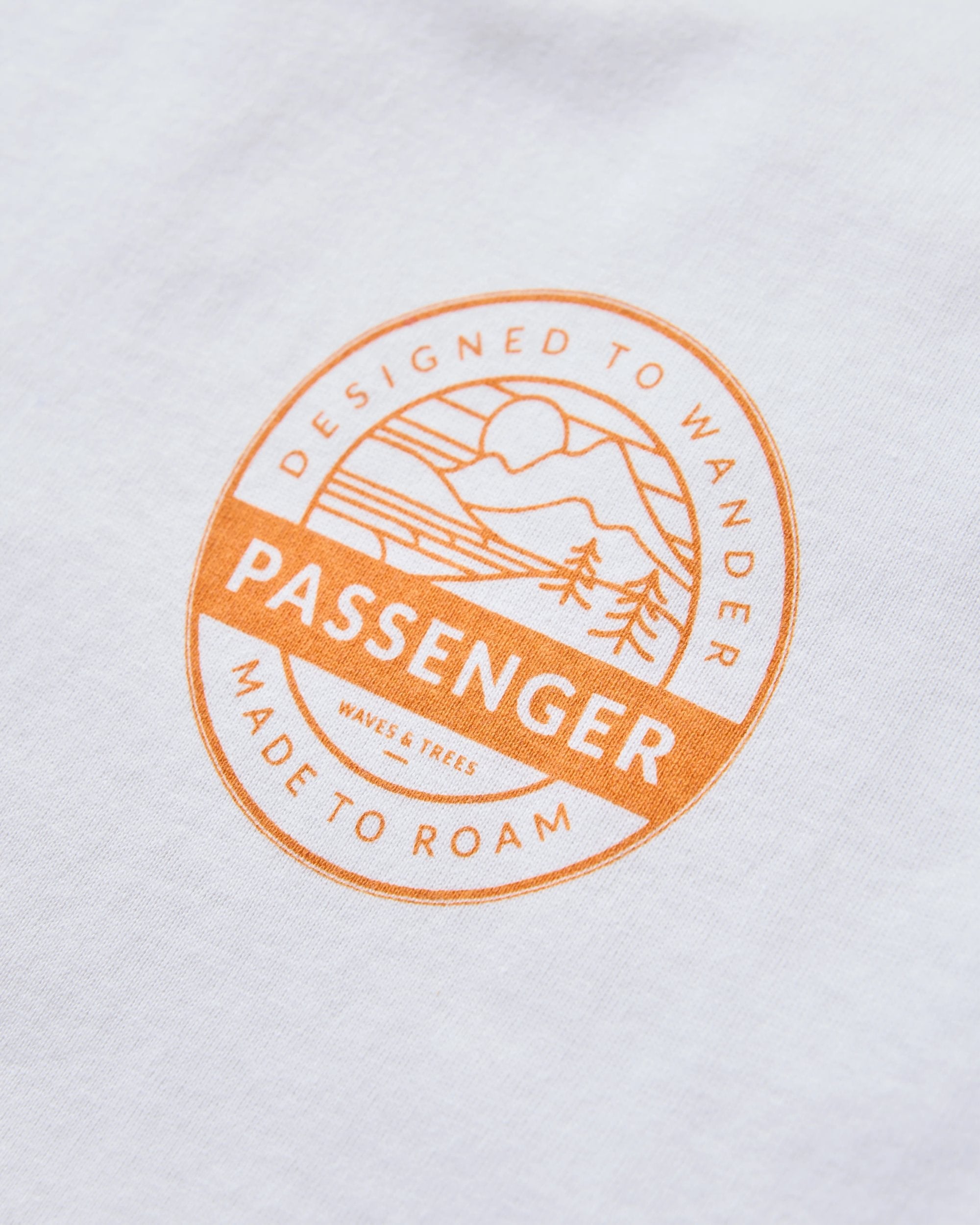 Odyssey Recycled Cotton Raglan T-Shirt - White - Flatlay