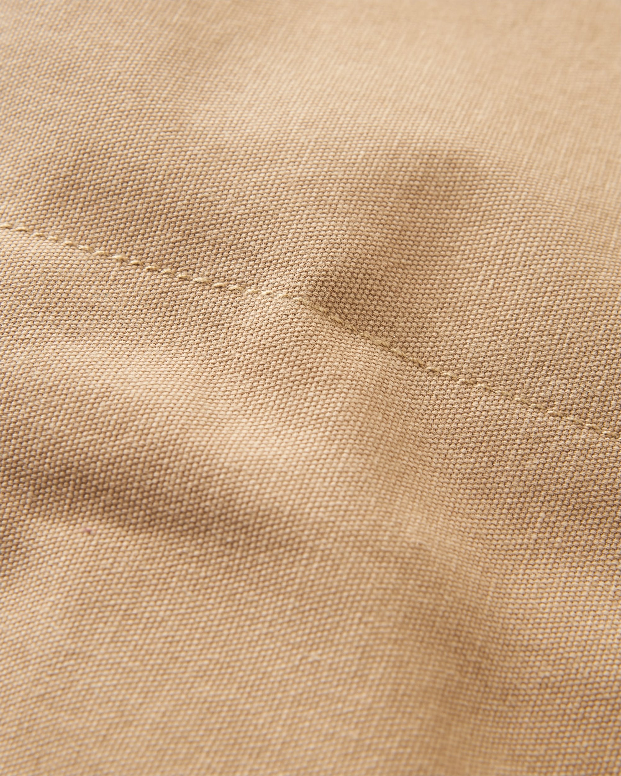 Taranaki Canvas Quilted Overshirt - Stone - Flatlay