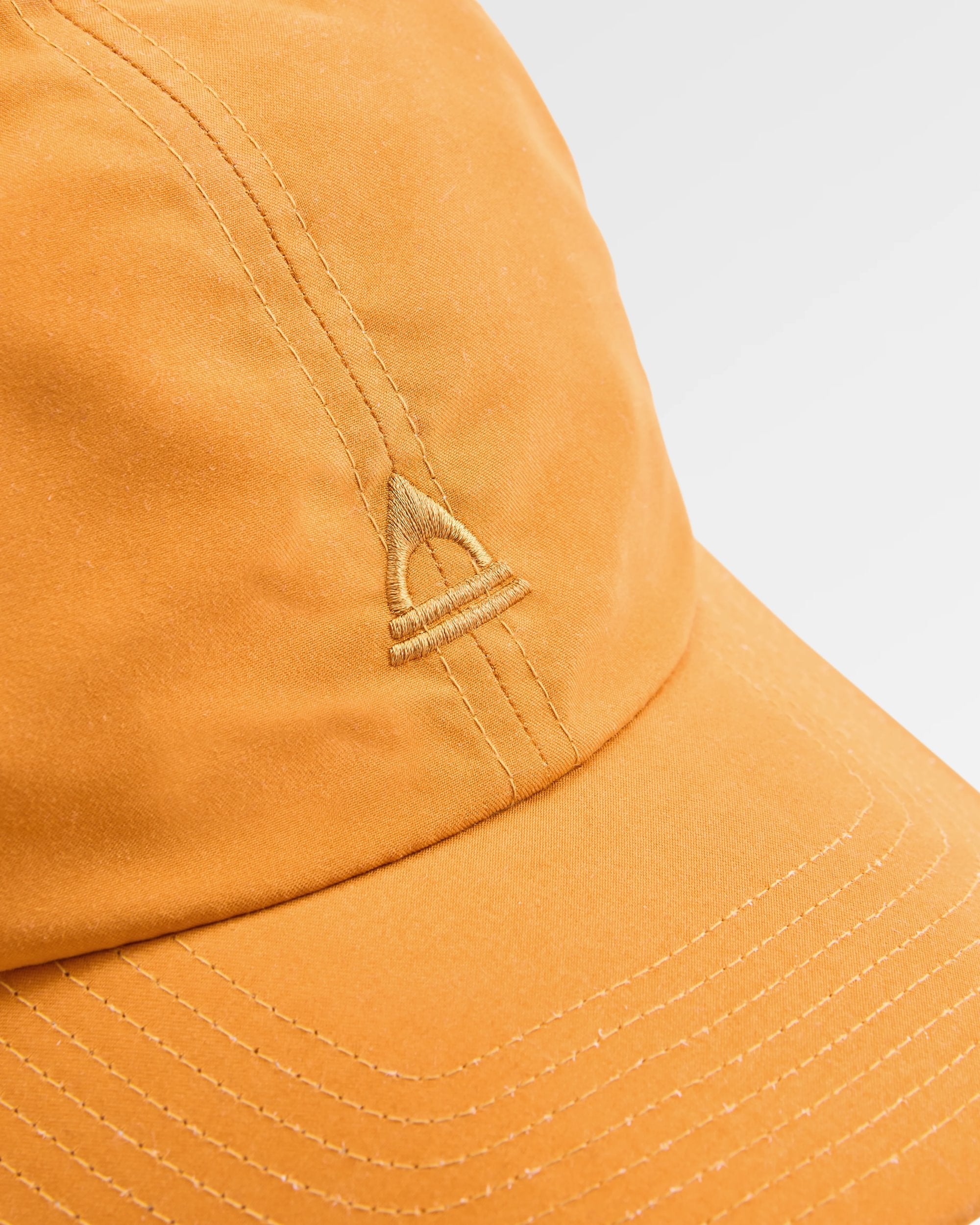 Classic Light Recycled 6 Panel Cap - Sunrise Orange - Flatlay