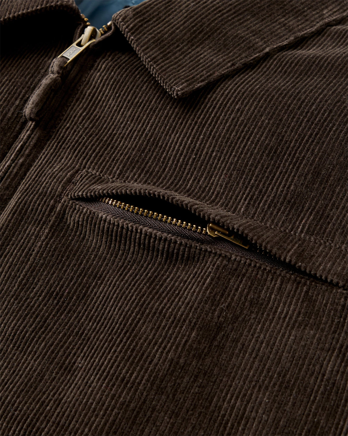 Taylor Organic Cord Jacket - Espresso - Flatlay