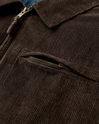 Taylor Organic Cord Jacket - Espresso - Flatlay