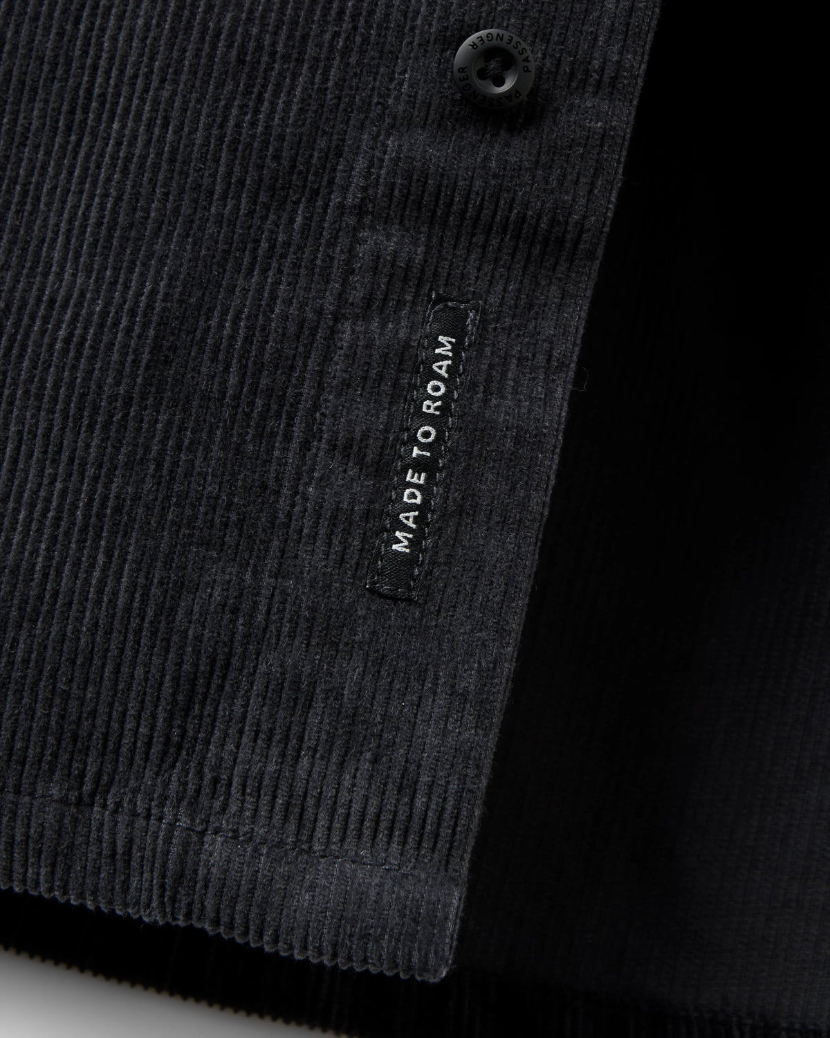 Backcountry Cord Shirt - Faded Black - Flatlay