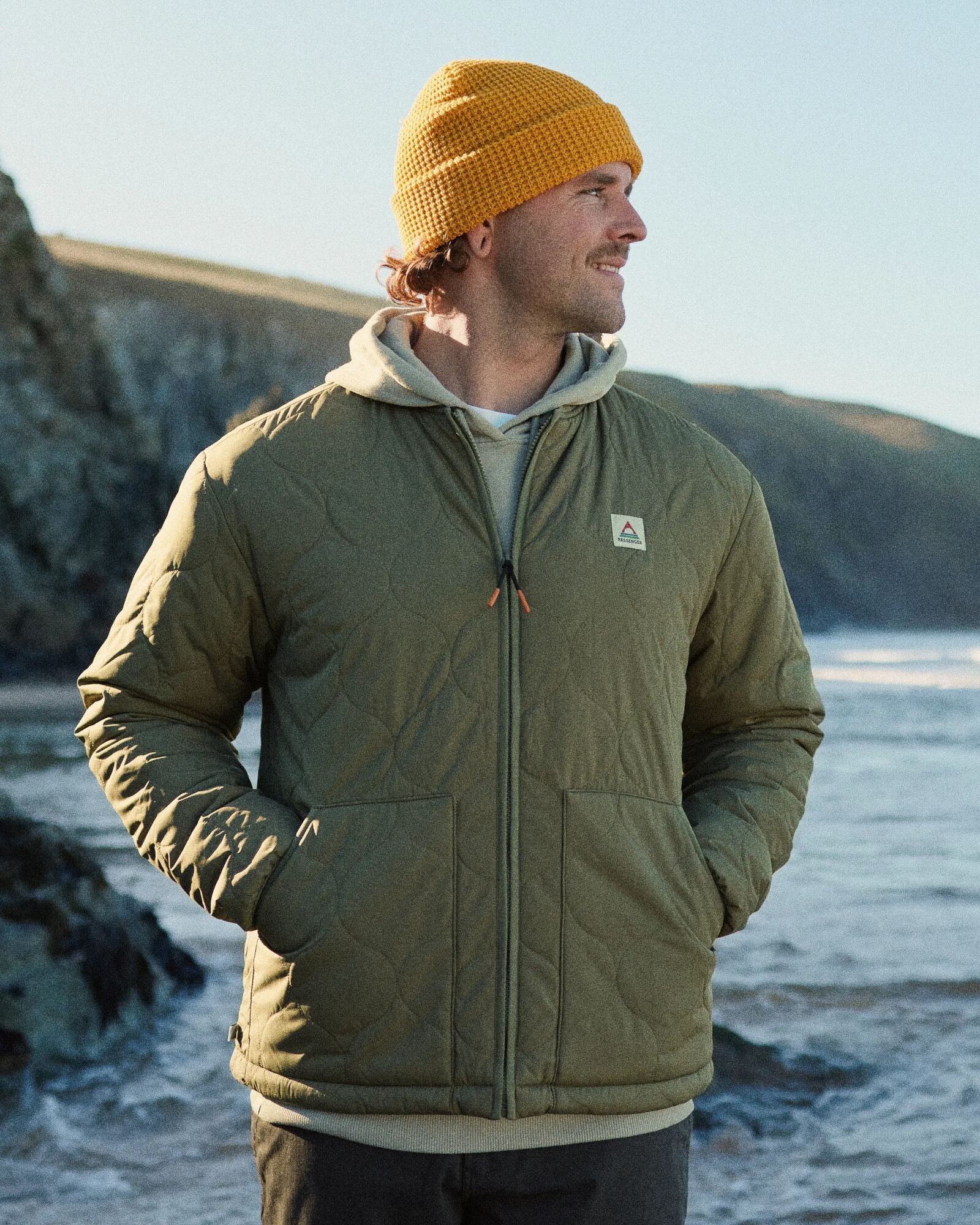Hytte Recycled Fleece-lined Jacket - Dusty Olive - Lifestyle