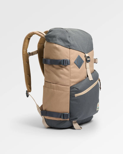Vantage 24L Backpack - Charcoal/ Caramel - Flatlay
