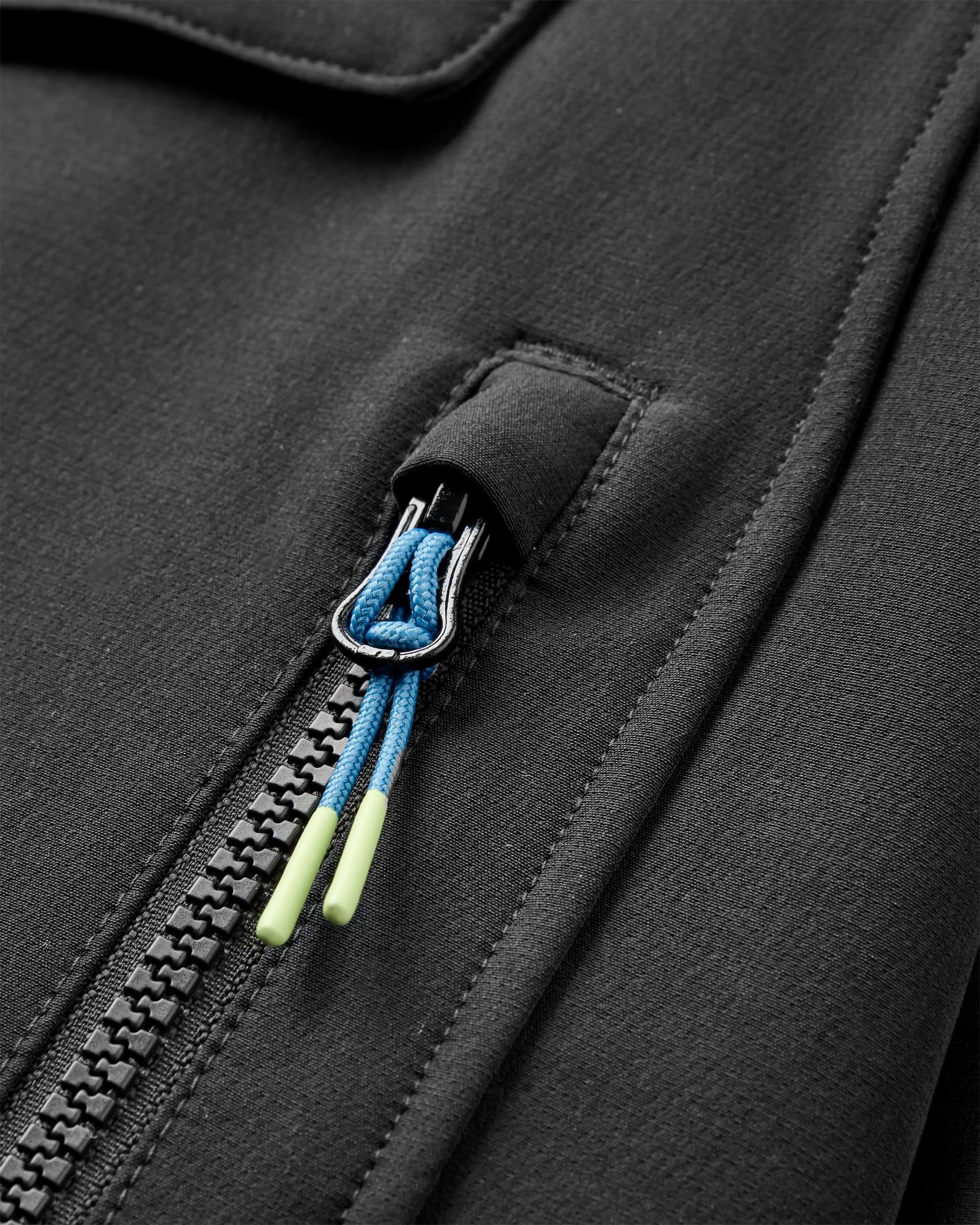 Ocean Recycled Softshell Anorak - Black - Flatlay