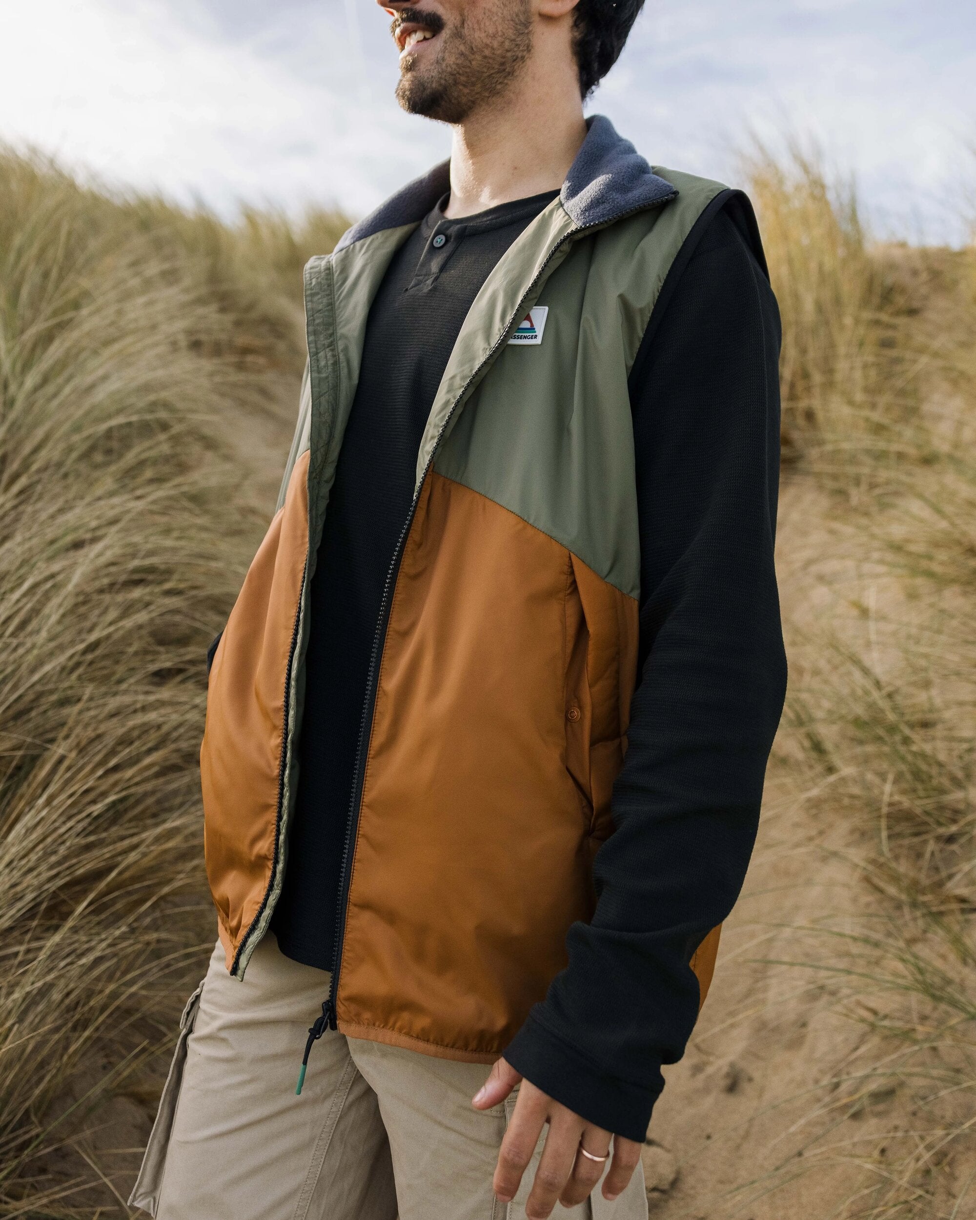 Dusk Recycled Insulated Vest - Dusty Olive - Lifestyle