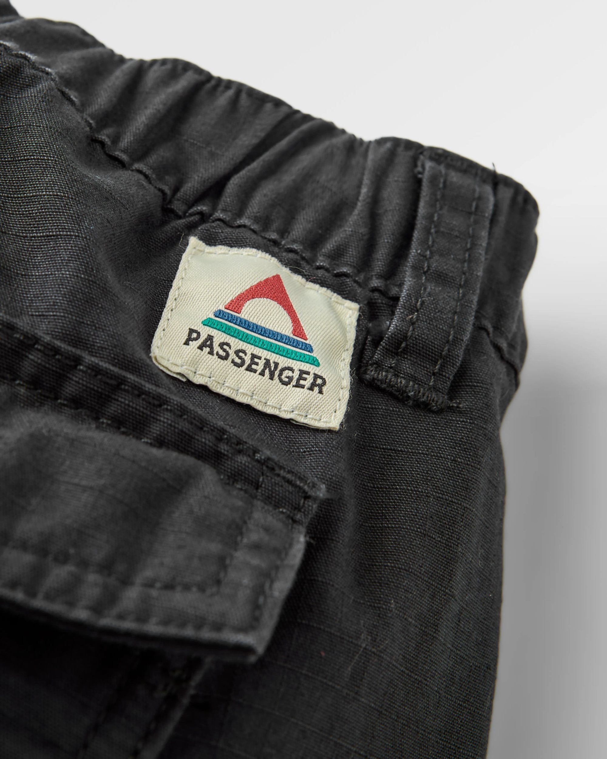 Rif-Raf Organic Cotton Ripstop Trouser - Black - Flatlay