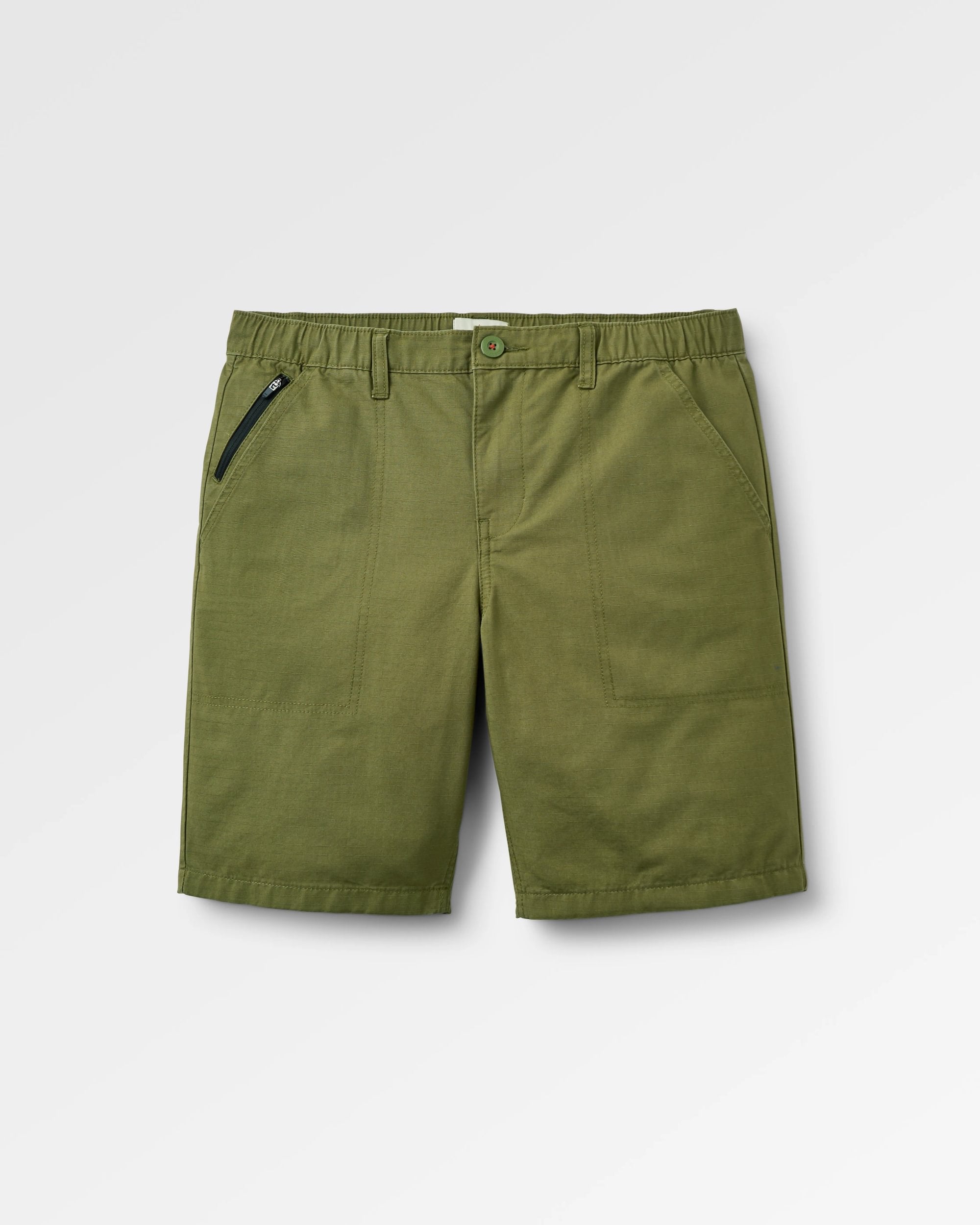 Rif-Raf Organic Cotton Ripstop Short - Khaki - Flatlay