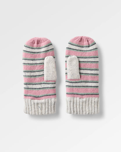 Goldglow Knit Mitten - Pink Haze - Flatlay