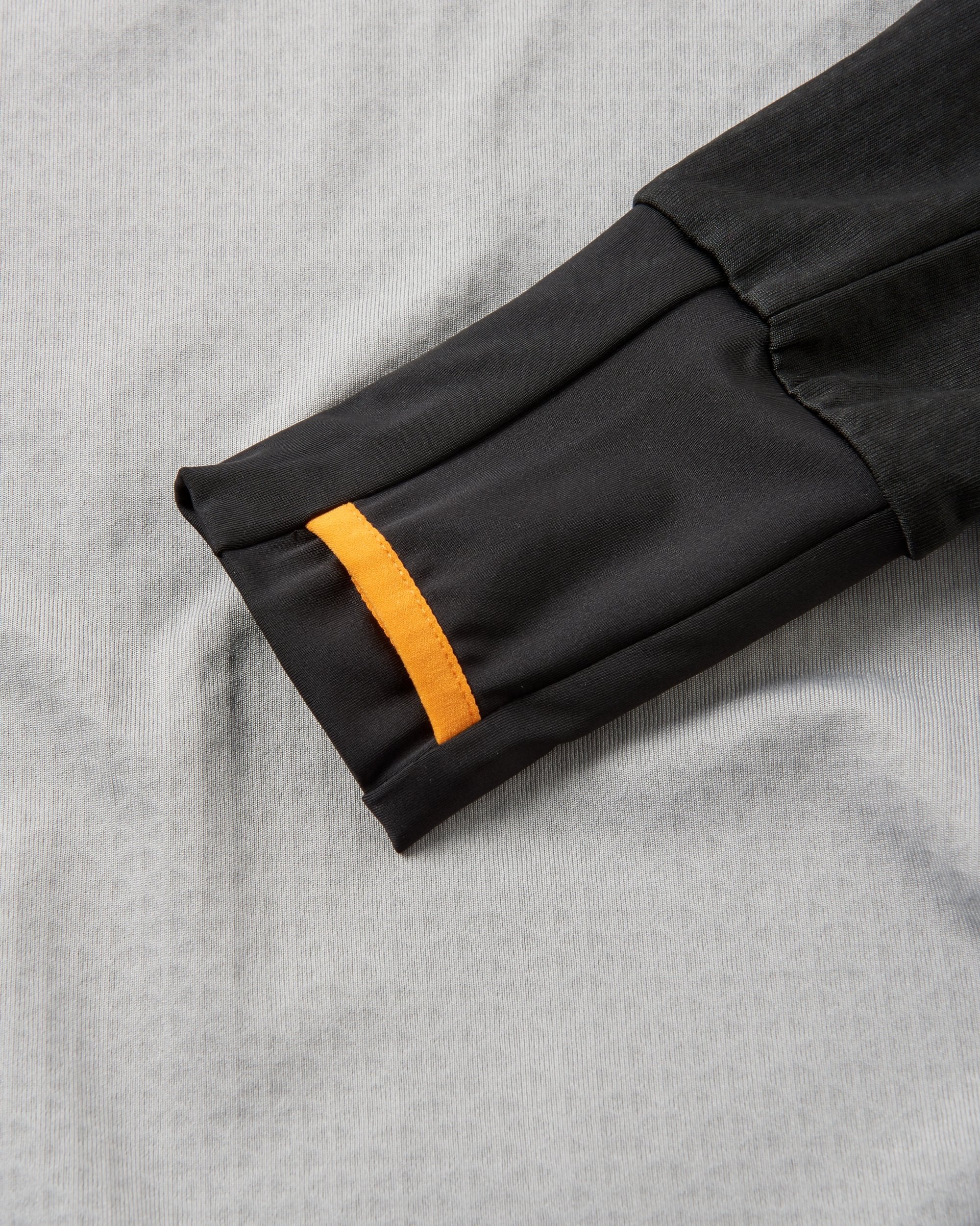 Atlantis Recycled Base Layer LS T-Shirt - Black/Grey Marl - Flatlay