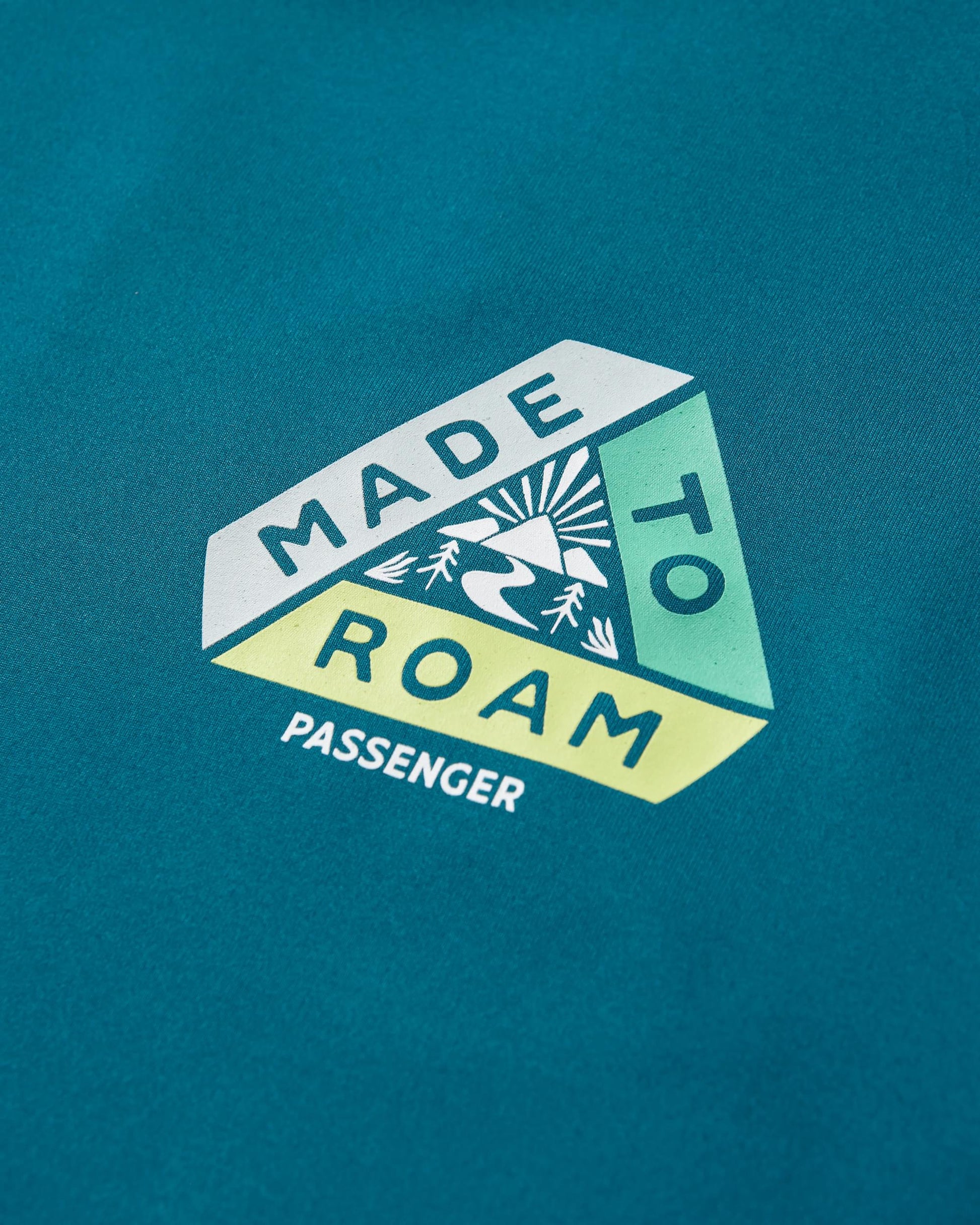 Lakeside Recycled Active T-Shirt - Tidal Blue