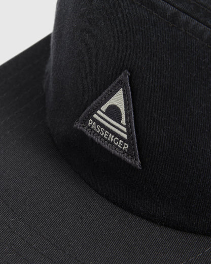 Fixie 5 Panel Cap - Faded Black - Flatlay