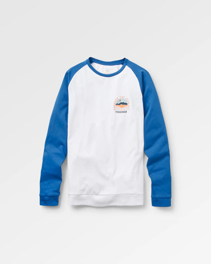 Outlook Recycled LS T-Shirt - True Blue - Flatlay