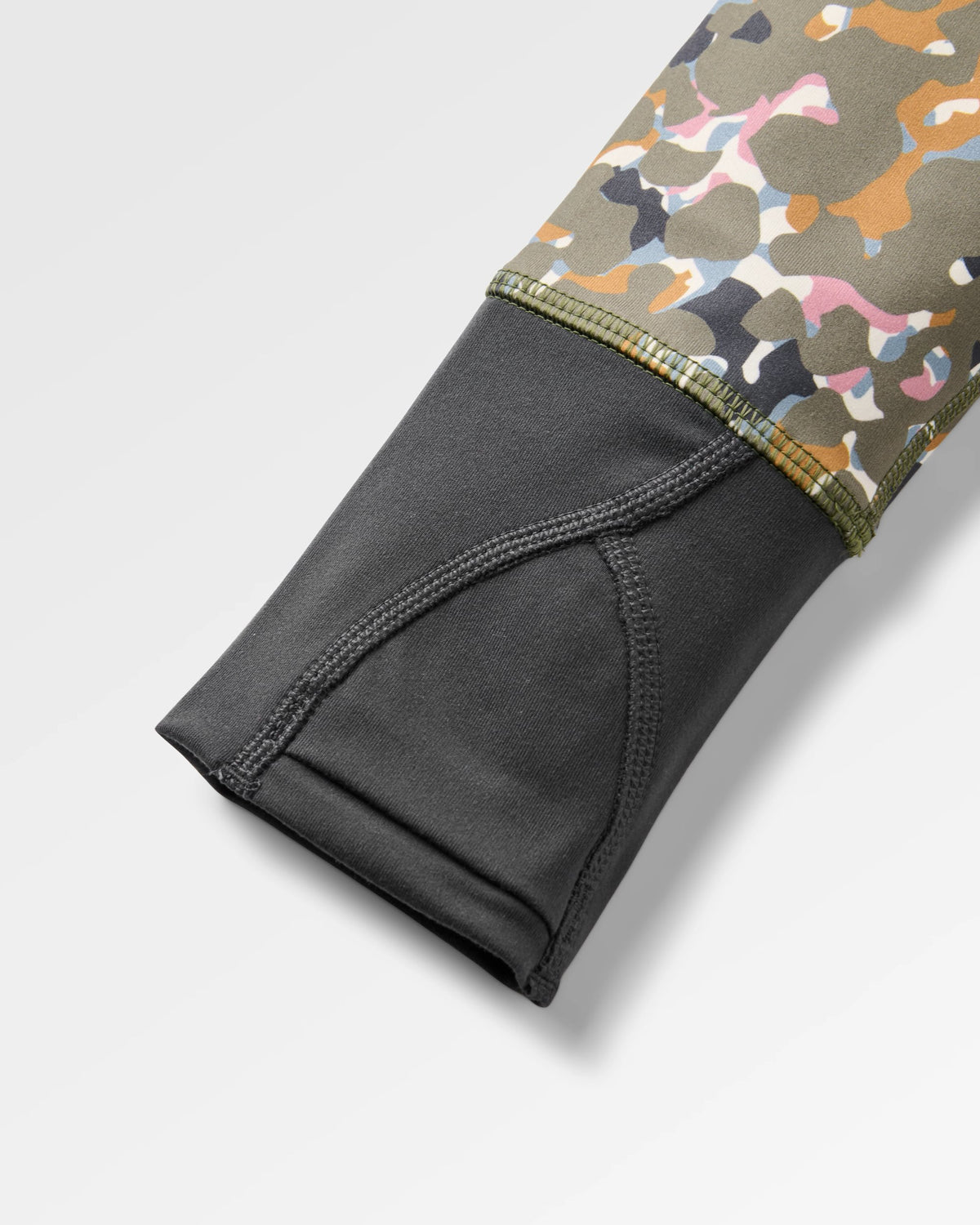 Amberfall Base Layer Top - Powder Camo Dusty Olive - Flatlay