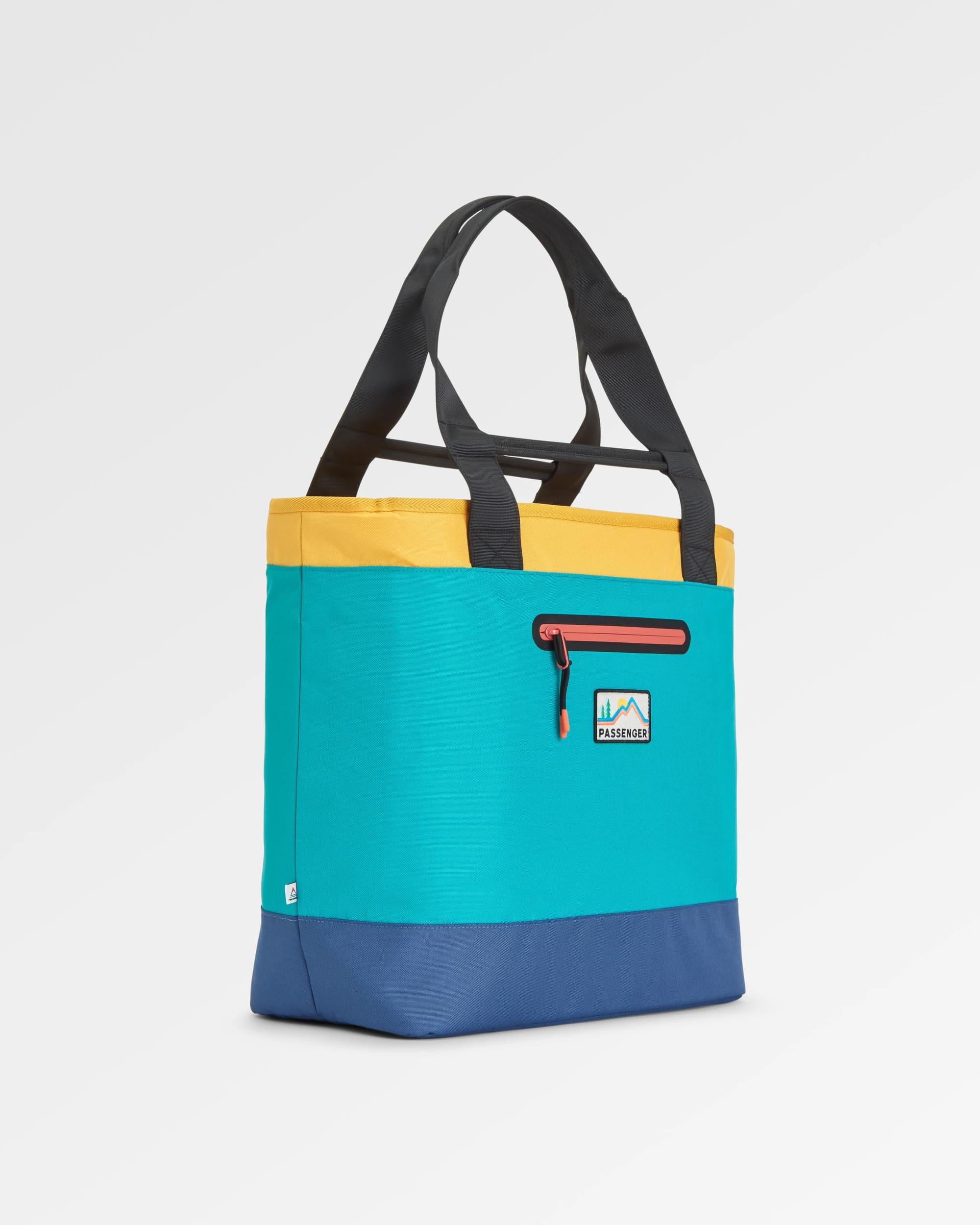 Tote Recycled Cooler Bag - Multi Primary - Flatlay