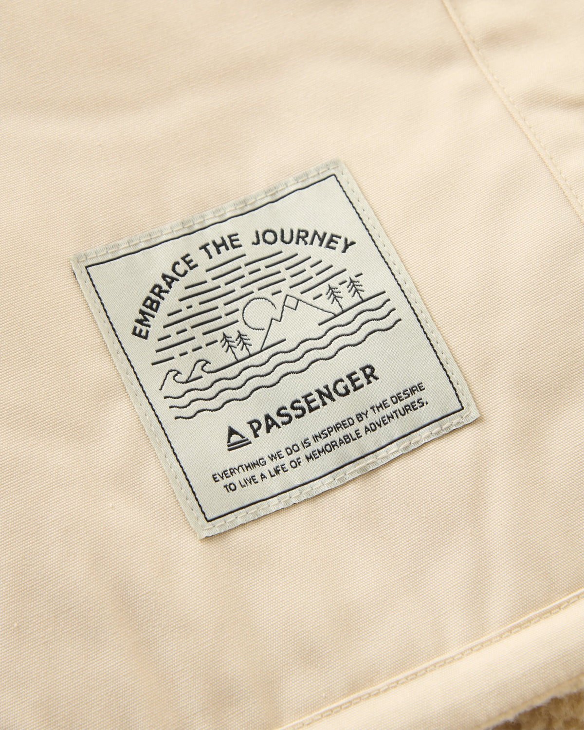 Rappel Sherpa Oversized Shirt - Oat - Flatlay