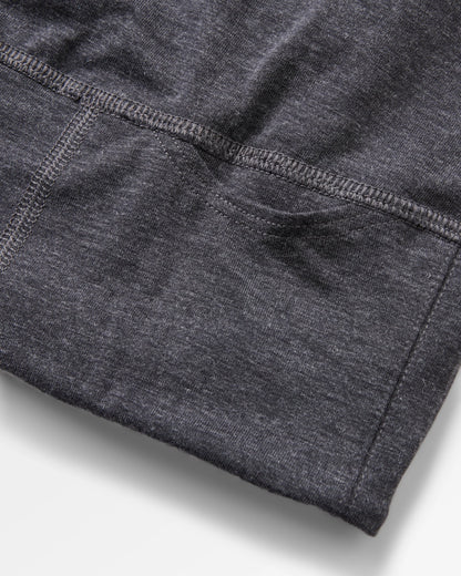 Women's Solscape Active T-Shirt - Faded Black Marl - Flatlay