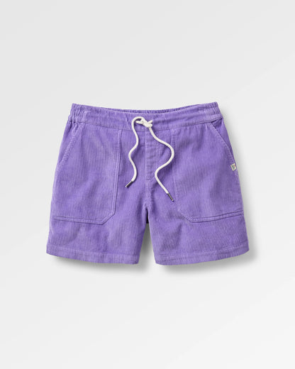 Avian Organic Cord Short - Retro Purple - Flatlay