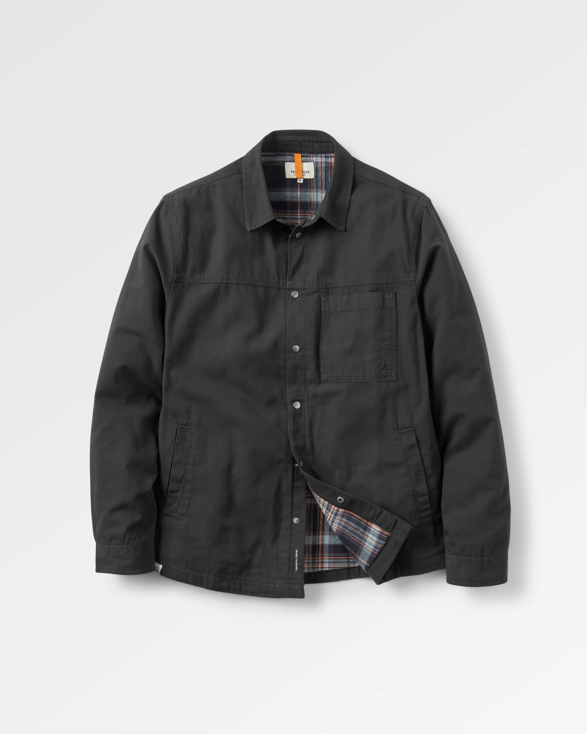 Way Flannel Lined Shirt - Black - Flatlay
