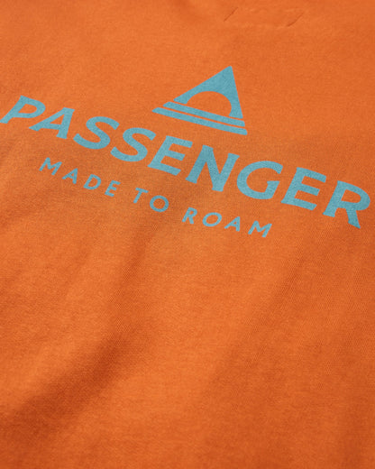 Passenger Relaxed Fit Hoodie - Sunset Orange - Flatlay