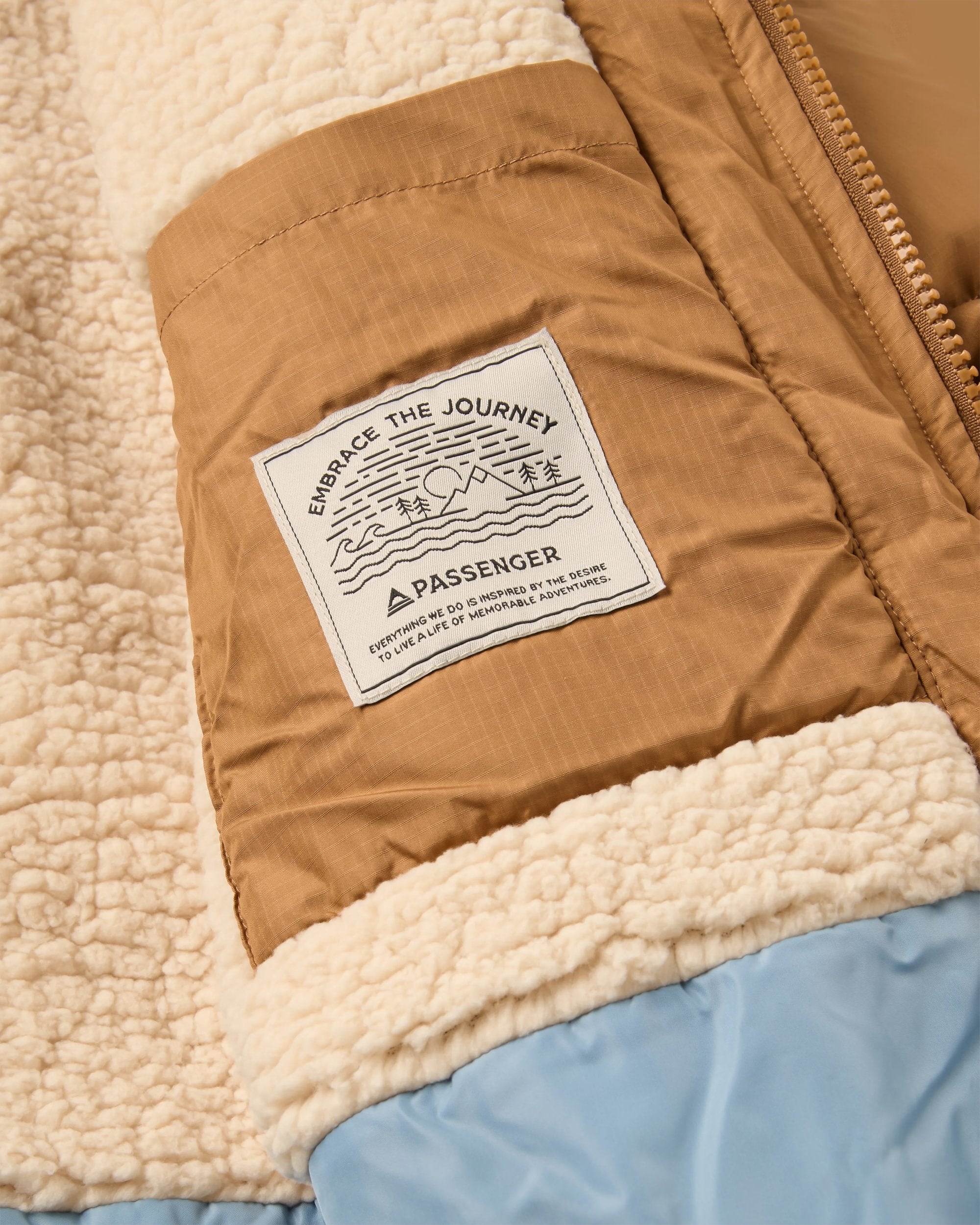 Kinsey Recycled Jacket - Toffee - Flatlay