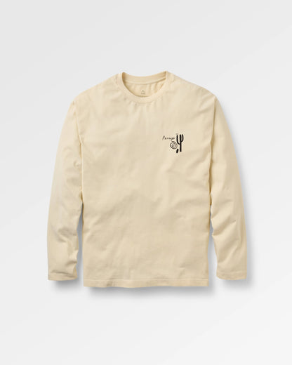 Roam Further Relaxed Fit LS T-shirt - Birch - Flatlay