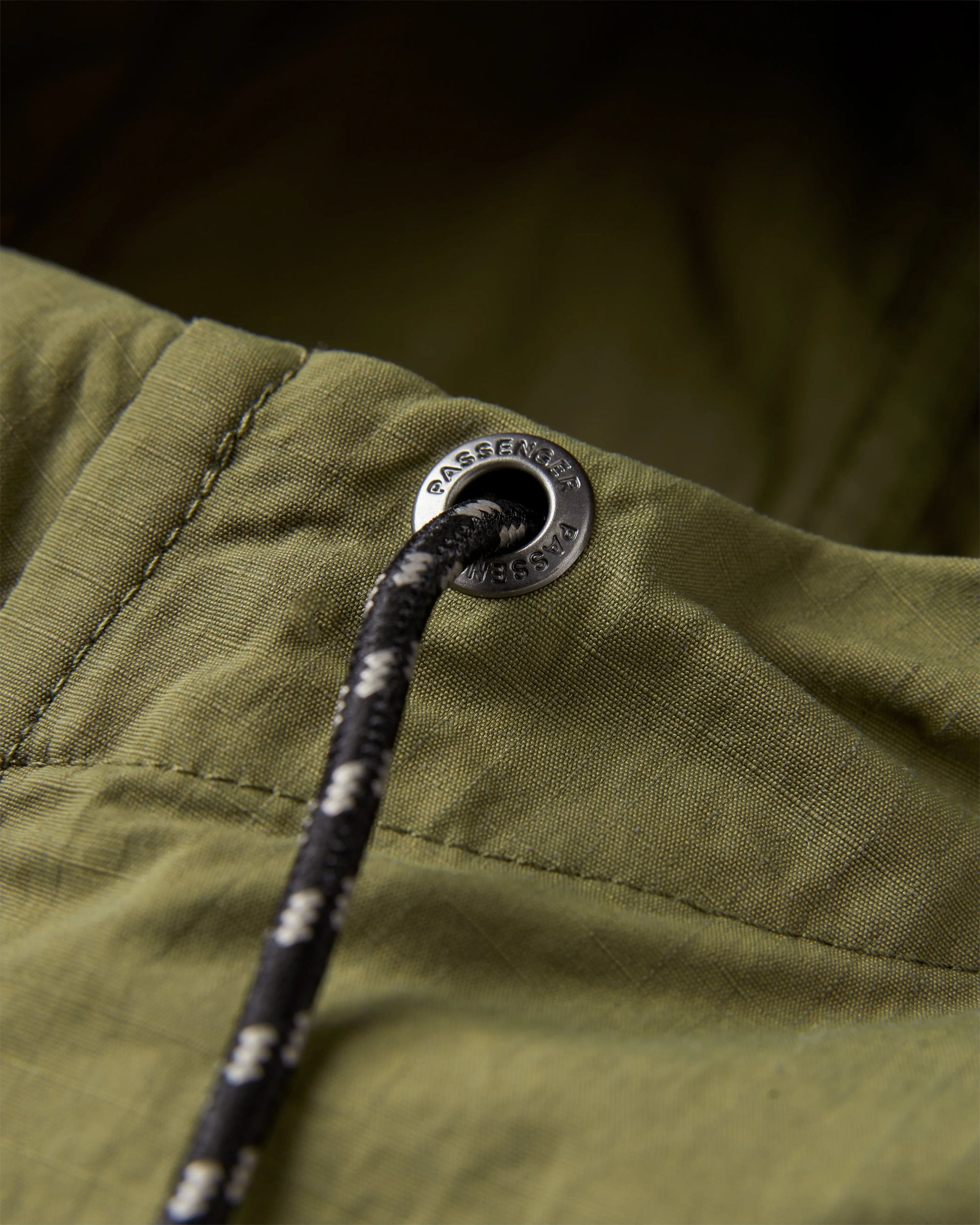 Seek Out Water Resistant Anorak - Khaki - Flatlay