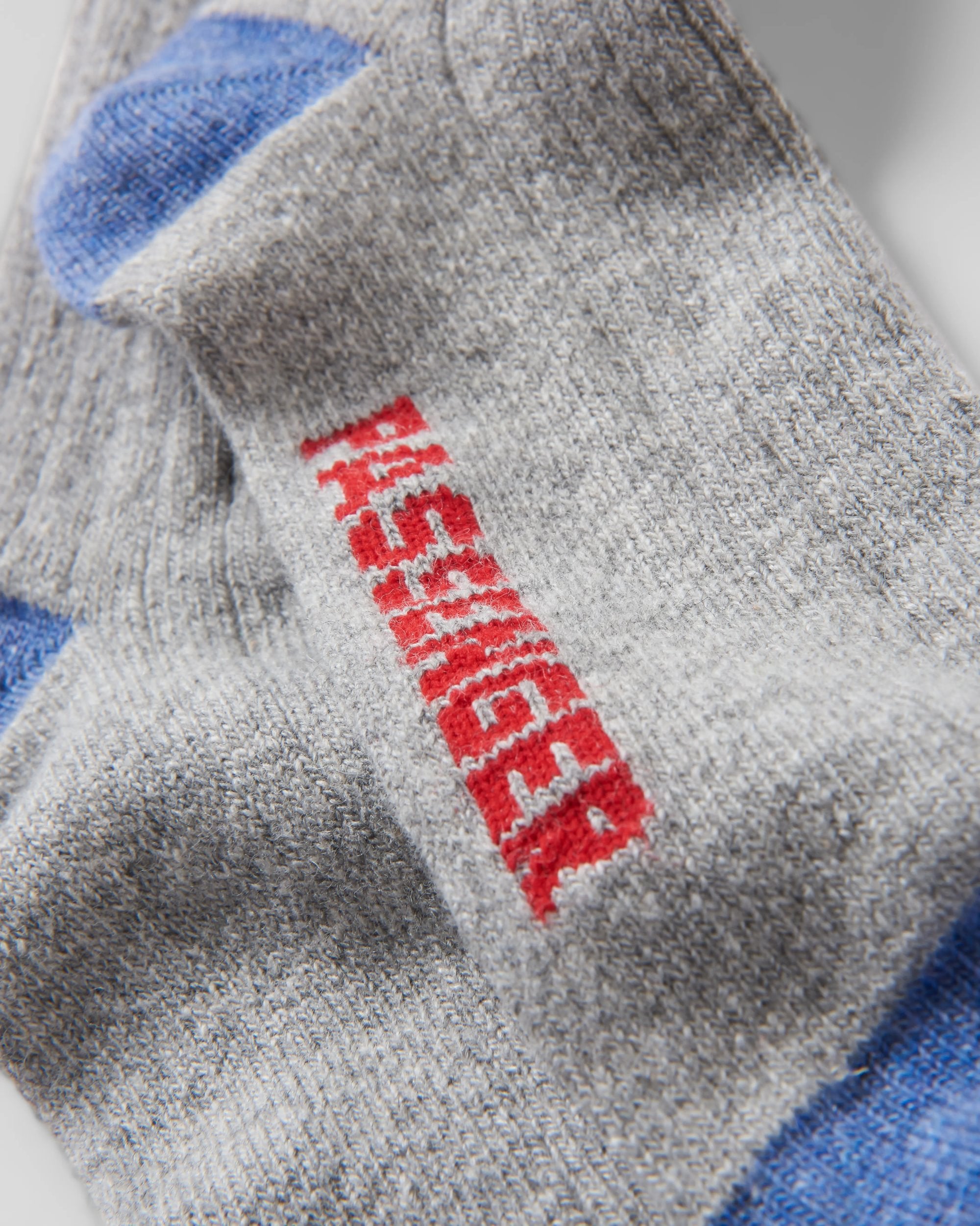 Koa Crew Sock - Grey Marl - Flatlay