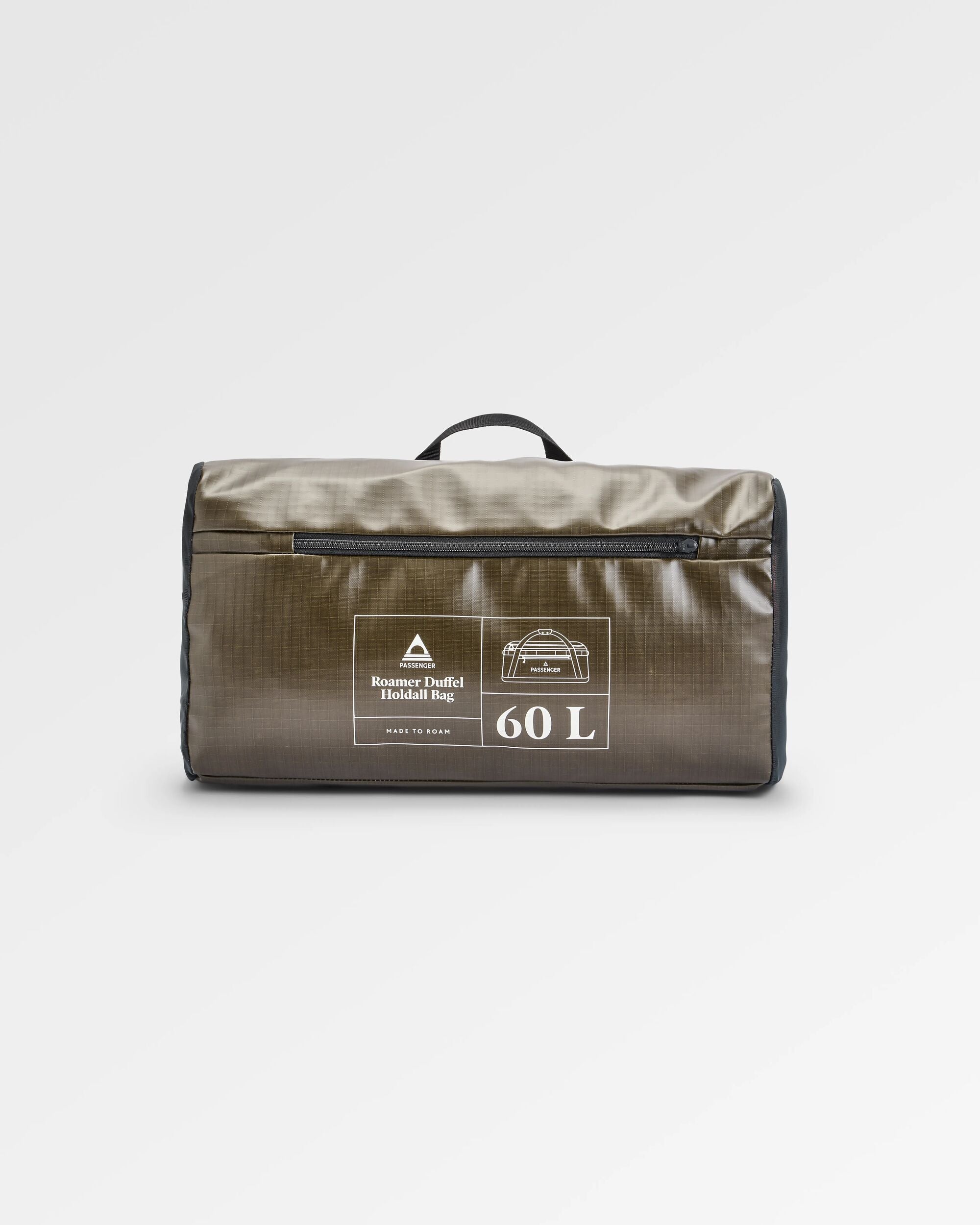 Roamer Recycled 60L Duffel Bag - Khaki - Flatlay