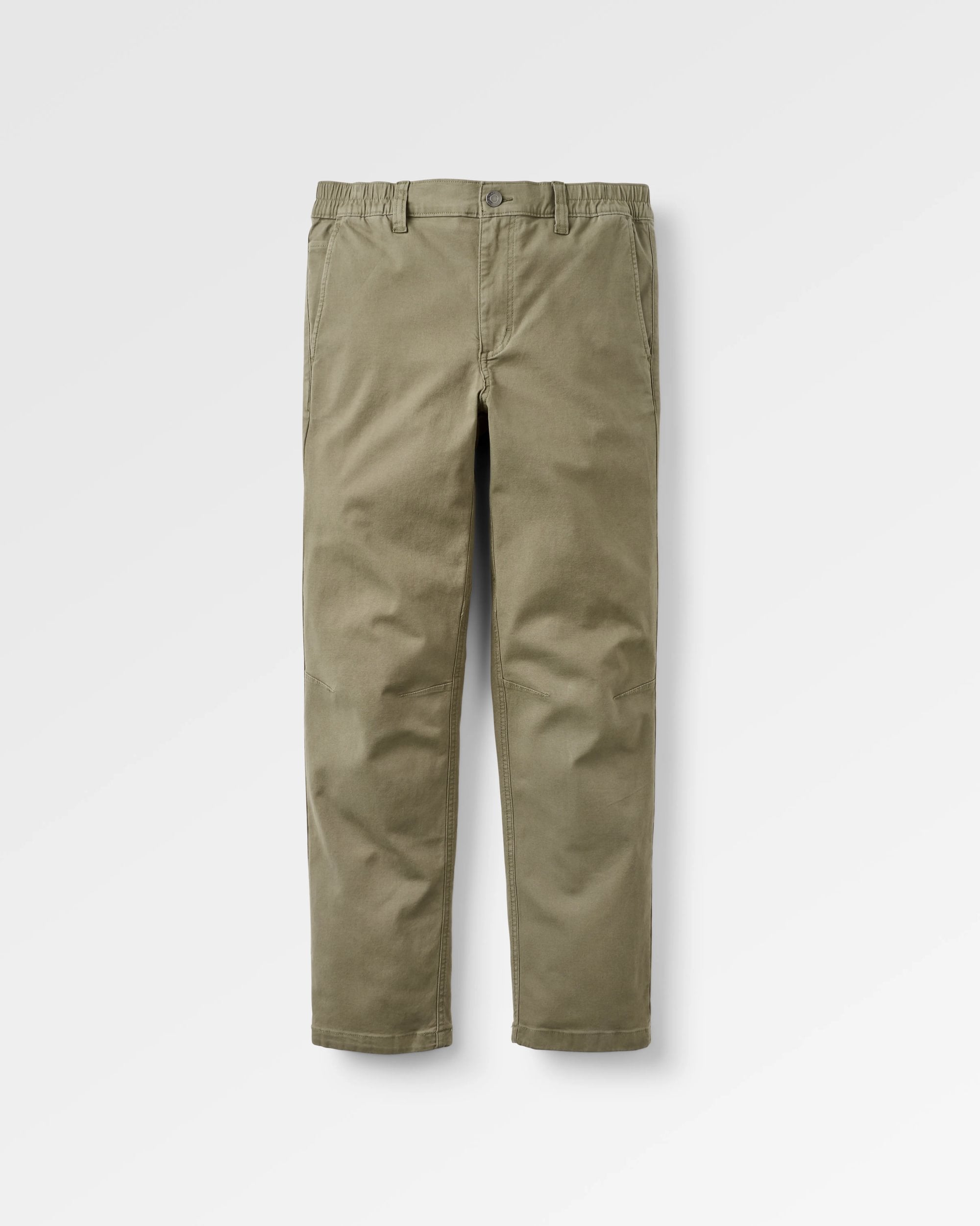 Horizon Comfort Chino - Dusty Olive - Flatlay