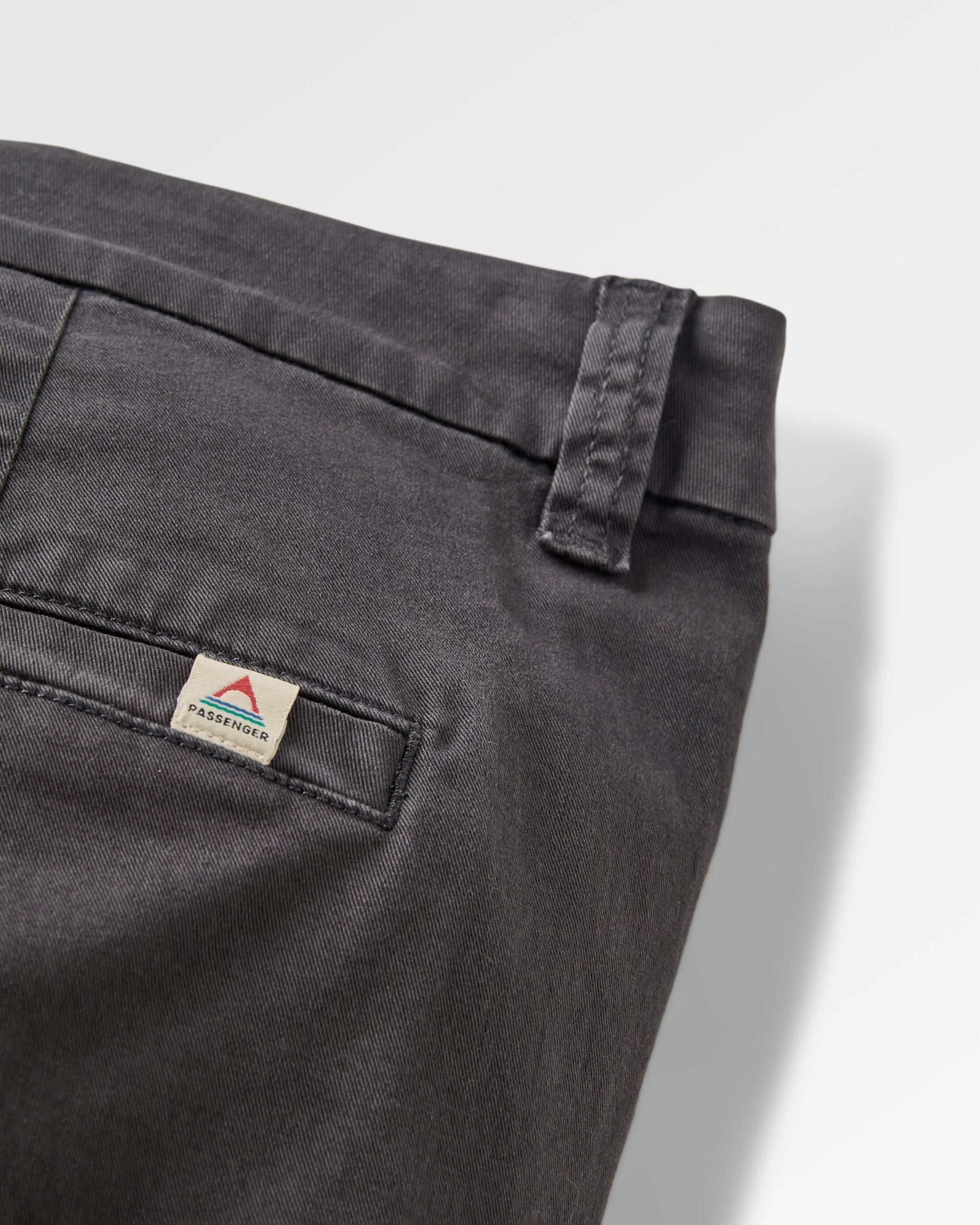 365 Cotton Trouser - Faded Black - Flatlay