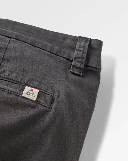 365 Cotton Trouser - Faded Black - Flatlay