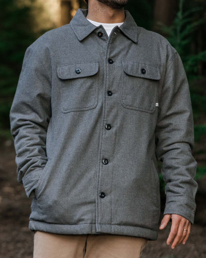 Freestyle Sherpa-Lined Overshirt - Grey Marl - Lifestyle