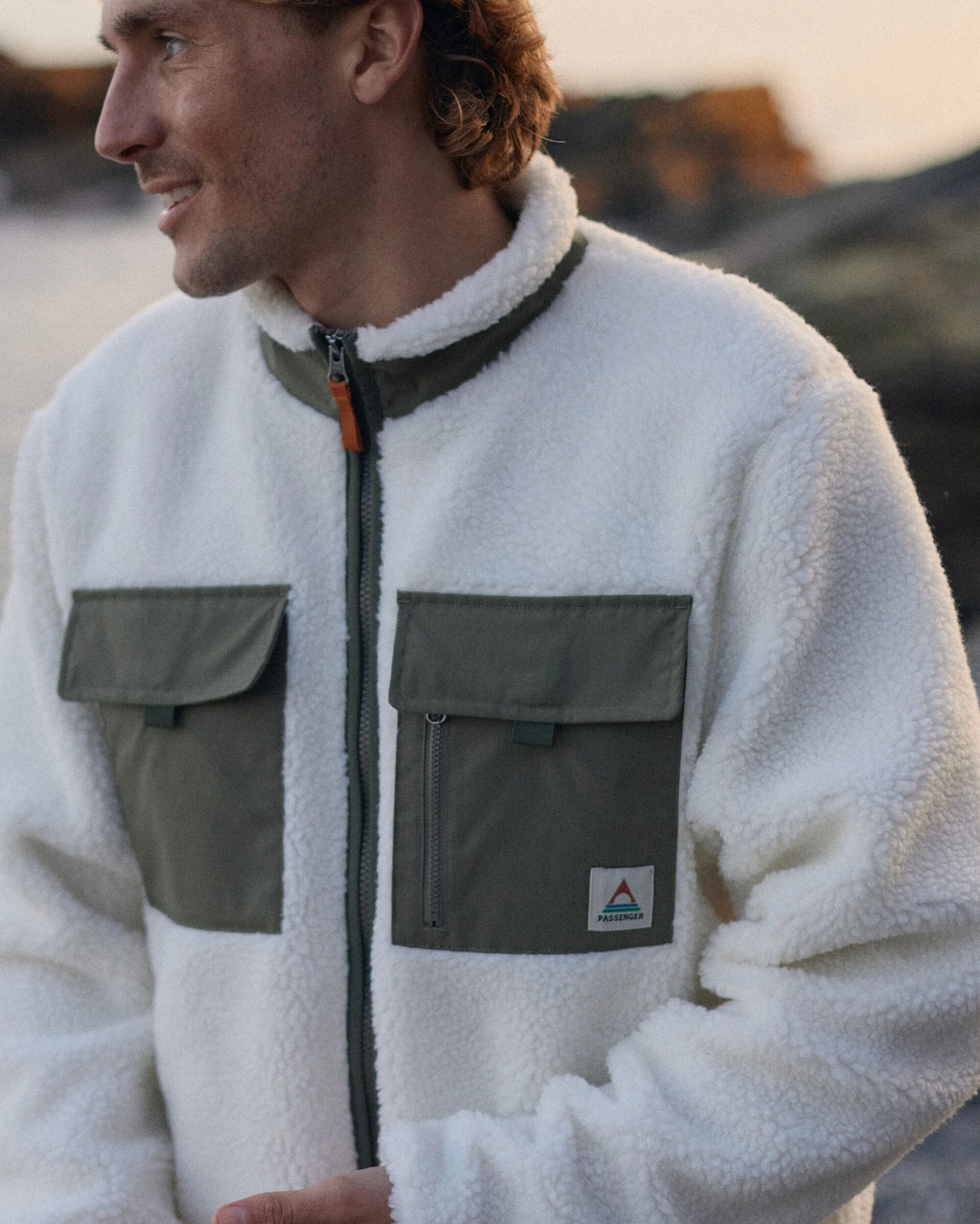 Valiant Deep-Pile Sherpa Fleece - Off White - Lifestyle