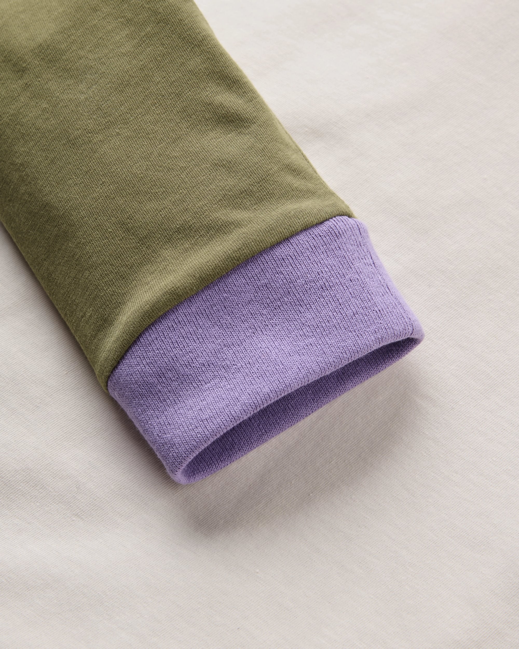 Stack LS Raglan T-Shirt - White Sand - Flatlay