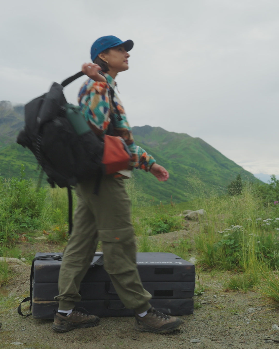 Ravi Sherpa Fleece - Lost On Purpose Pacific Green - Lifestyle