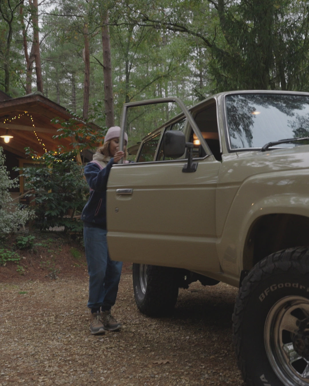 Joy Full Zip Hooded Sherpa Fleece - Dark Denim/Feather - 