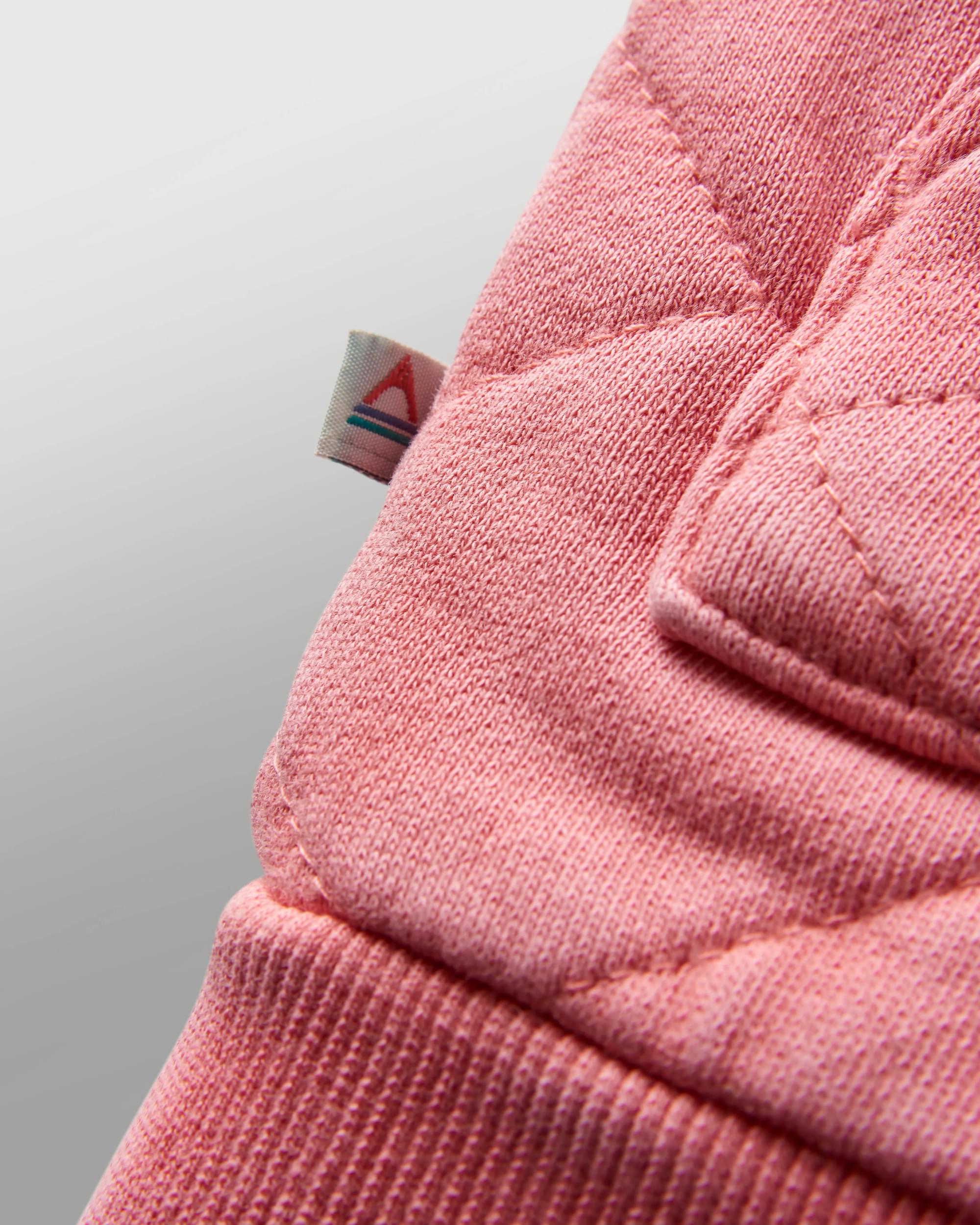 Clementine Recycled Quilted Vest - Shell Pink - Flatlay