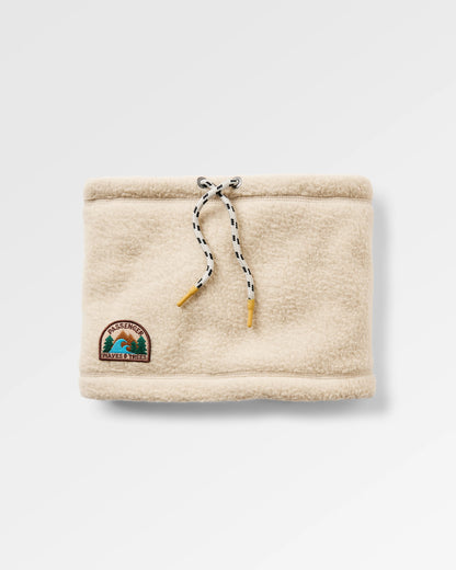 Mulled Sherpa Fleece Snood - Oatmeal - Flatlay