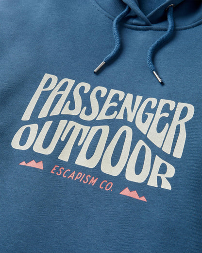 Yuca Organic Cotton Hoodie - Dark Denim - Flatlay