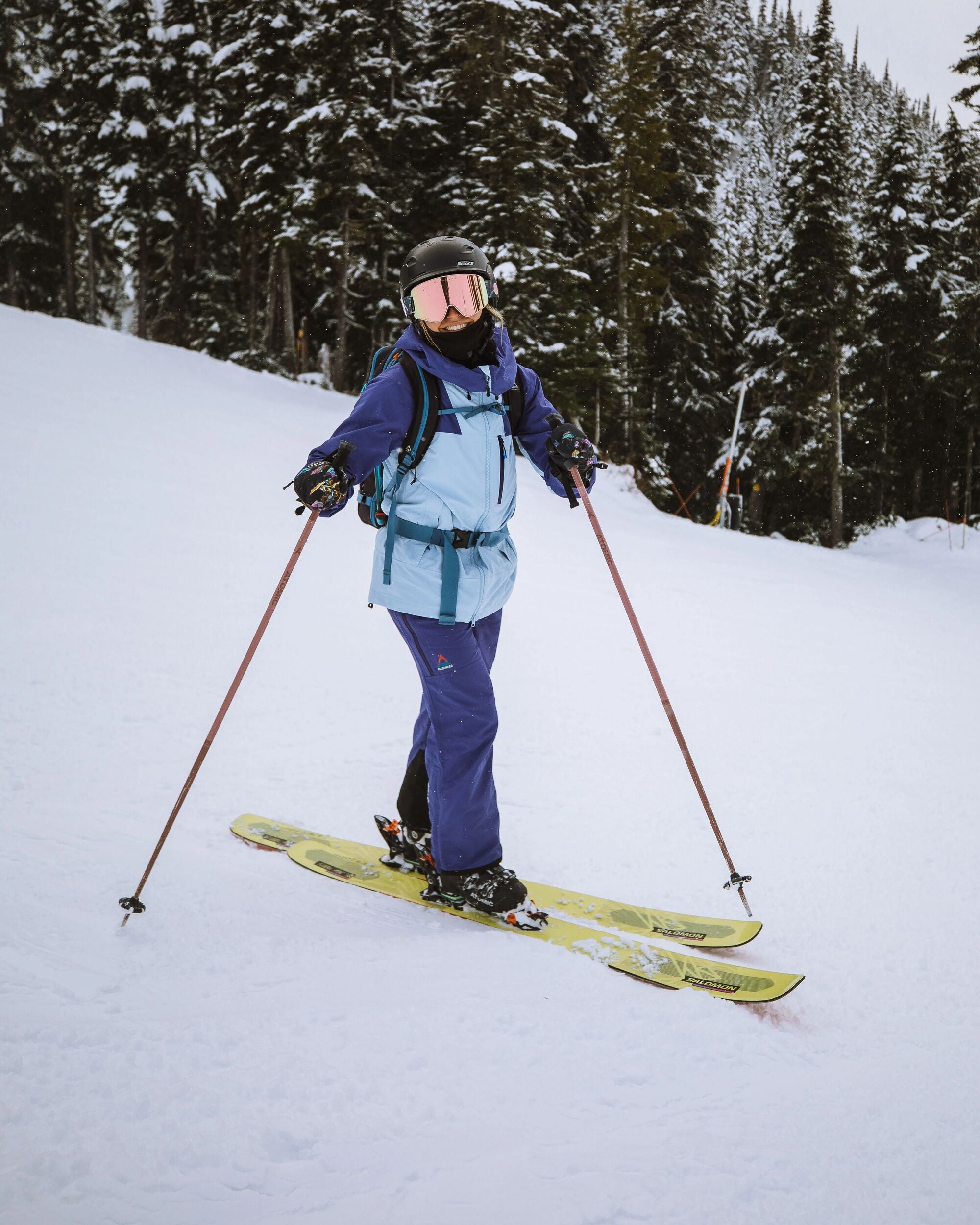 Snowscape Women's Recycled Jacket - Purple Indigo/Ice Blue - Lifestyle