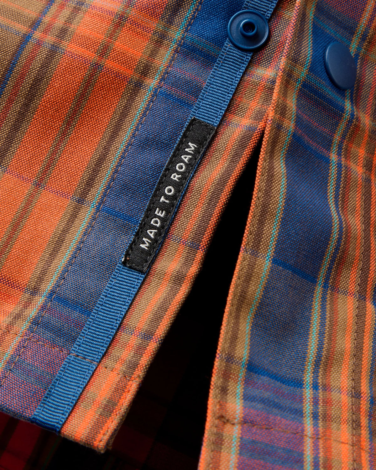 Fogline Overshirt - Caramel/Dark Rust Check - Flatlay