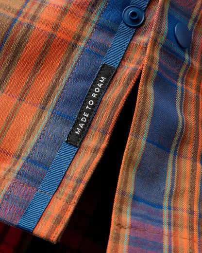 Fogline Overshirt - Caramel/Dark Rust Check - Flatlay